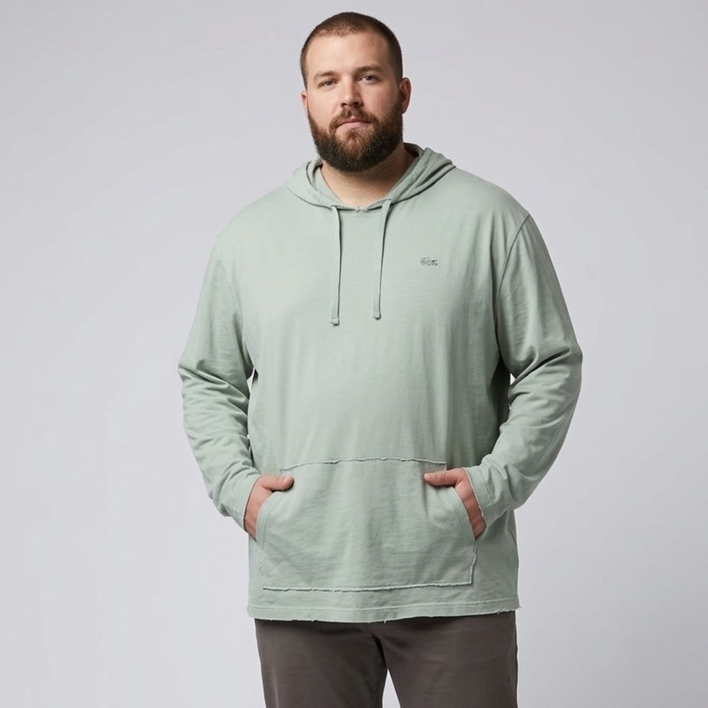 Lacoste mint Green Pullover Hoodie with Crocodile Logo-9/4xl
